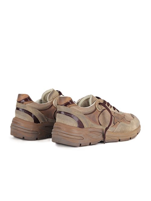 Golden Goose Sneakers Running Dad - Camel Beige Tobacco Golden Goose | GMF00884.F008609.55792CARAMEL/BEIGE/BURGUNDY/TOBACCO